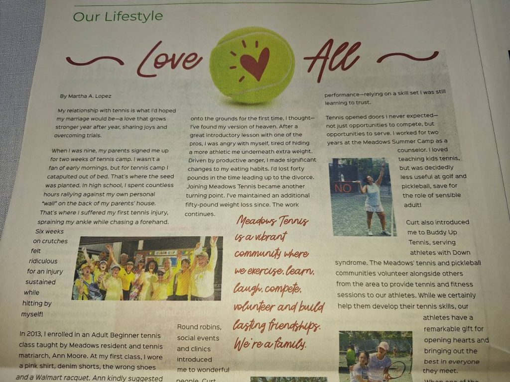 "Love All" by Martha Lopez